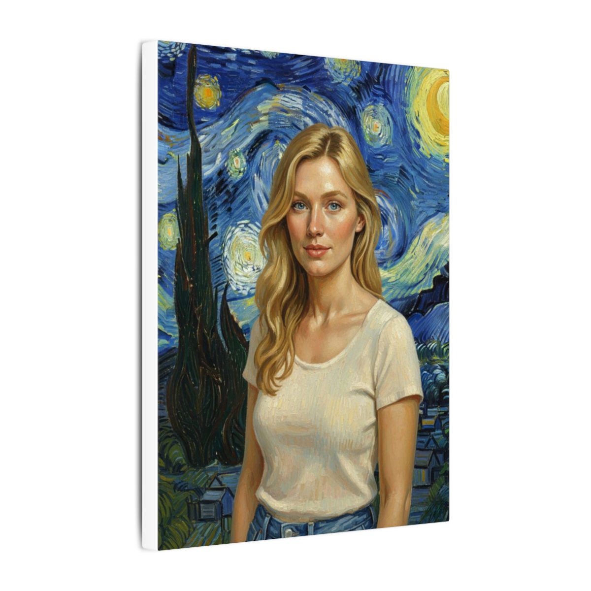 Museum-Quality Custom Art Portrait on Canvas